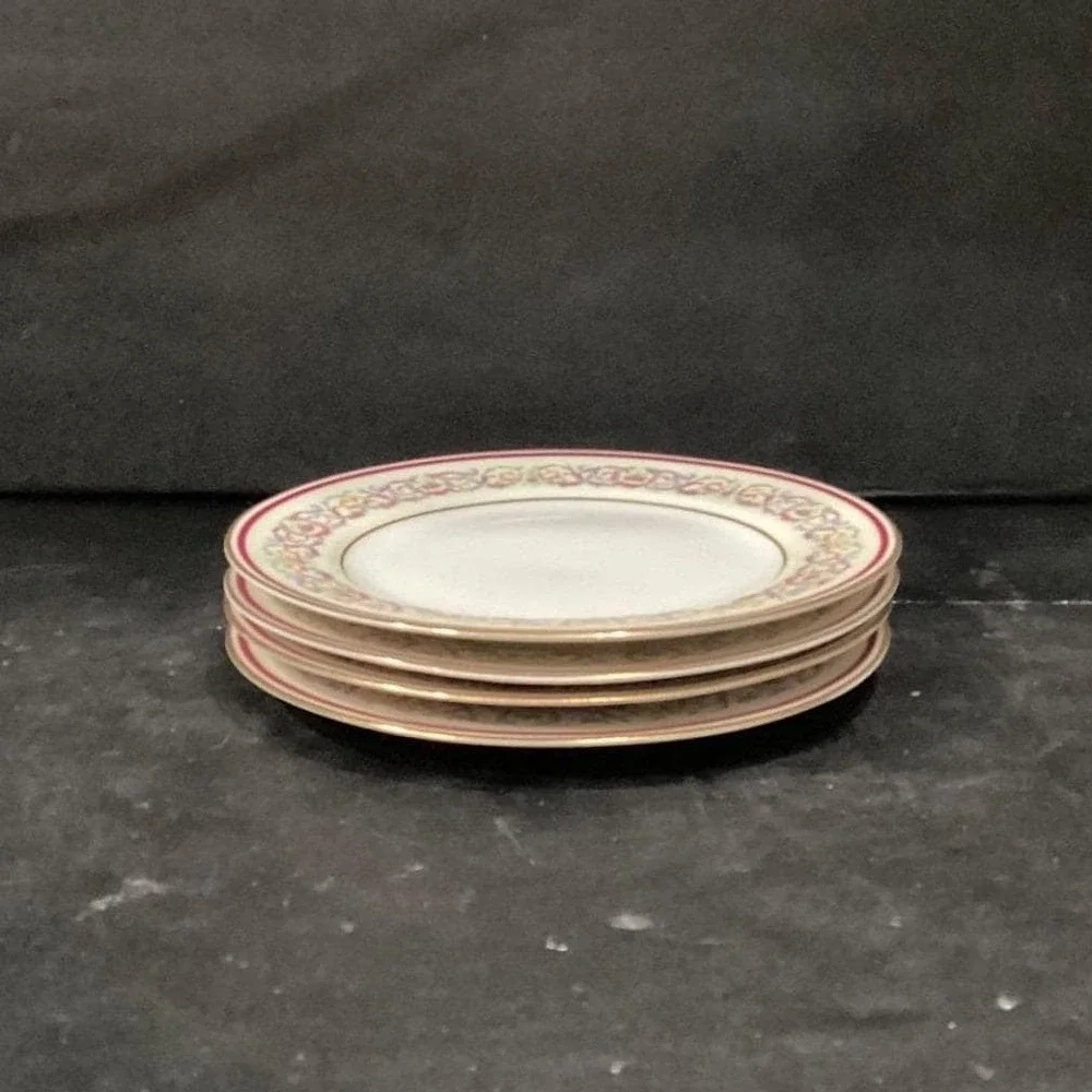 Charles‎ Ahrenfeldt Limoges Salad Plates, Set of 4, France Dishes, Dinnerware